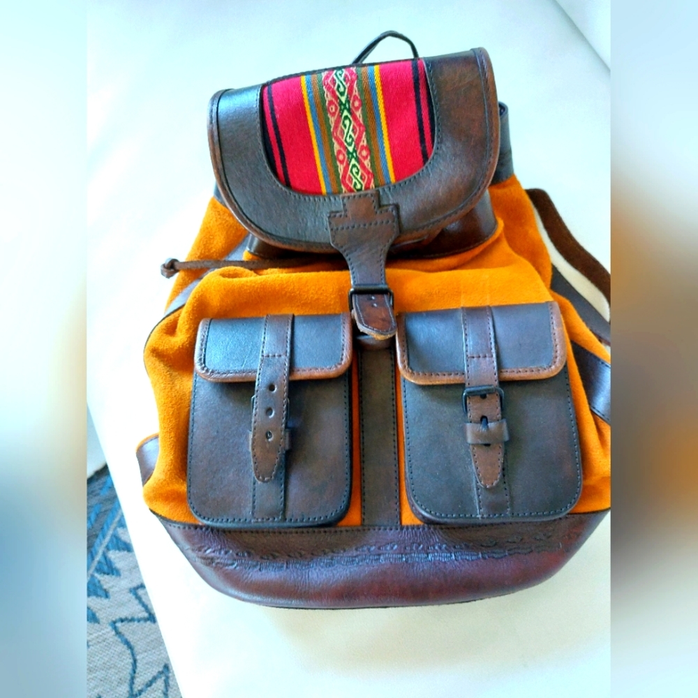 Leather Bolivian Backpack
